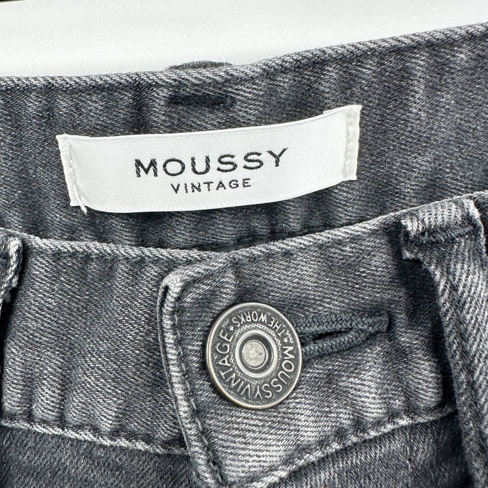 Moussy Vintage Velma Skinny Jeans Distressed in Black Size 25‎ - Picture 7 of 10